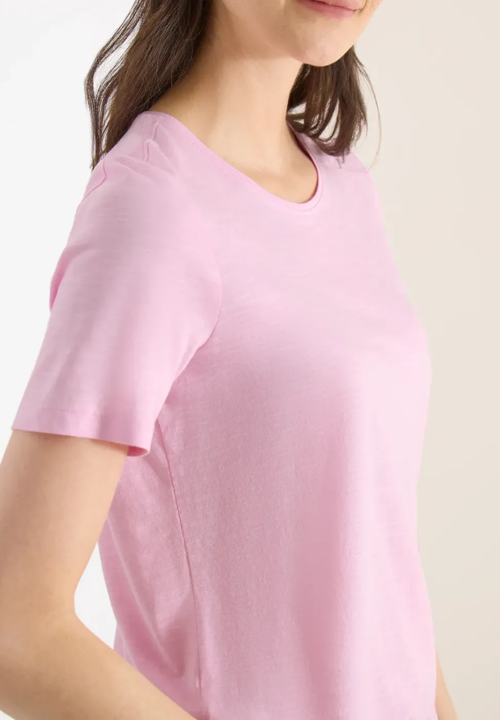 Basic Shirt met ronde hals