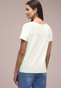Basic Shirt met ronde hals en print