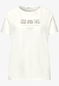Basic Shirt met ronde hals en print