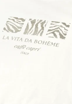 Basic Shirt met ronde hals en print
