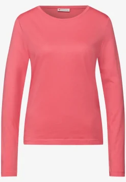 Basic shirt met ronde hals