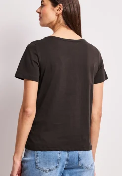 Basic Shirt met ronde hals en print