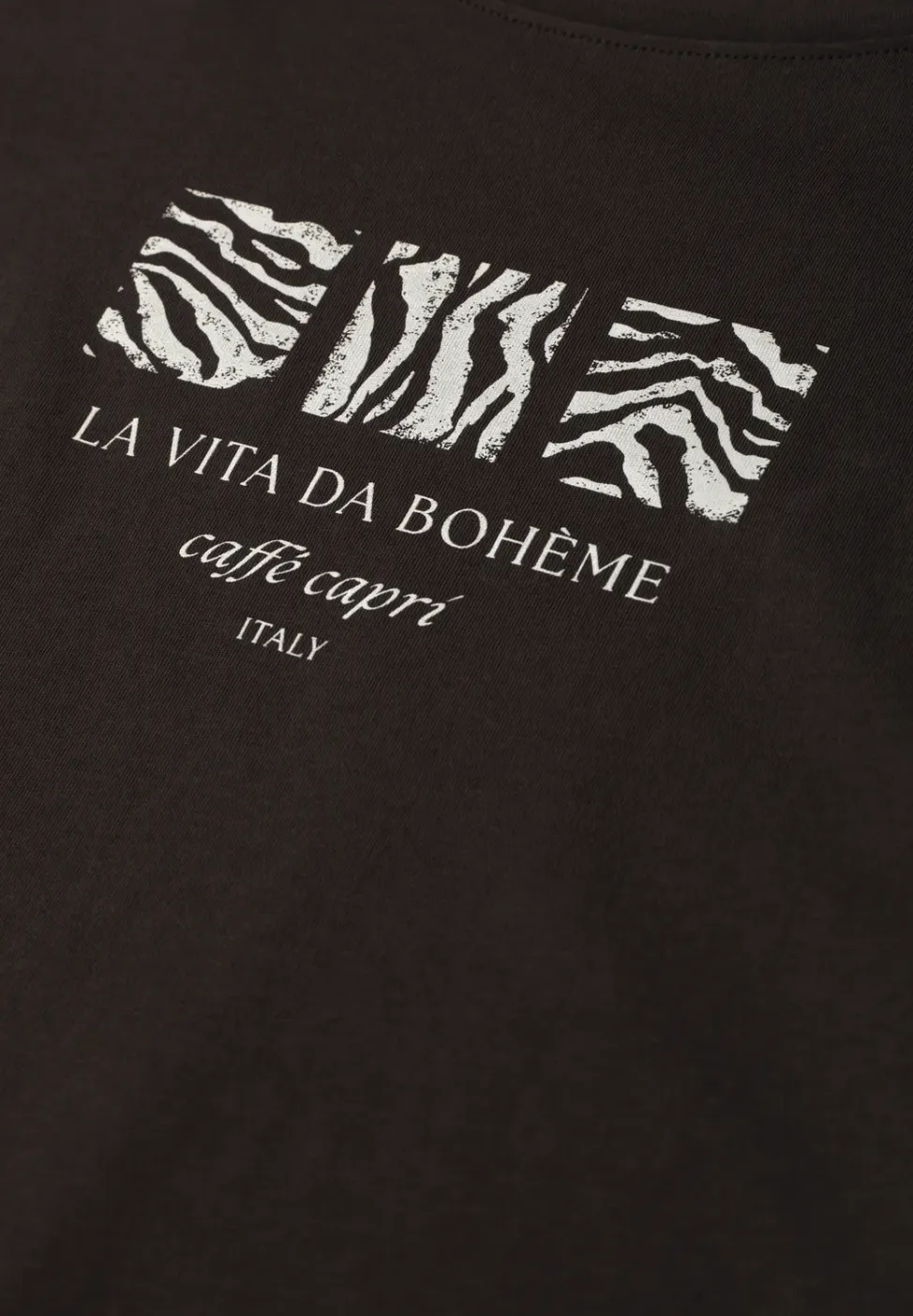 Basic Shirt met ronde hals en print