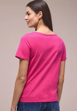 Basic Shirt met ronde hals en print
