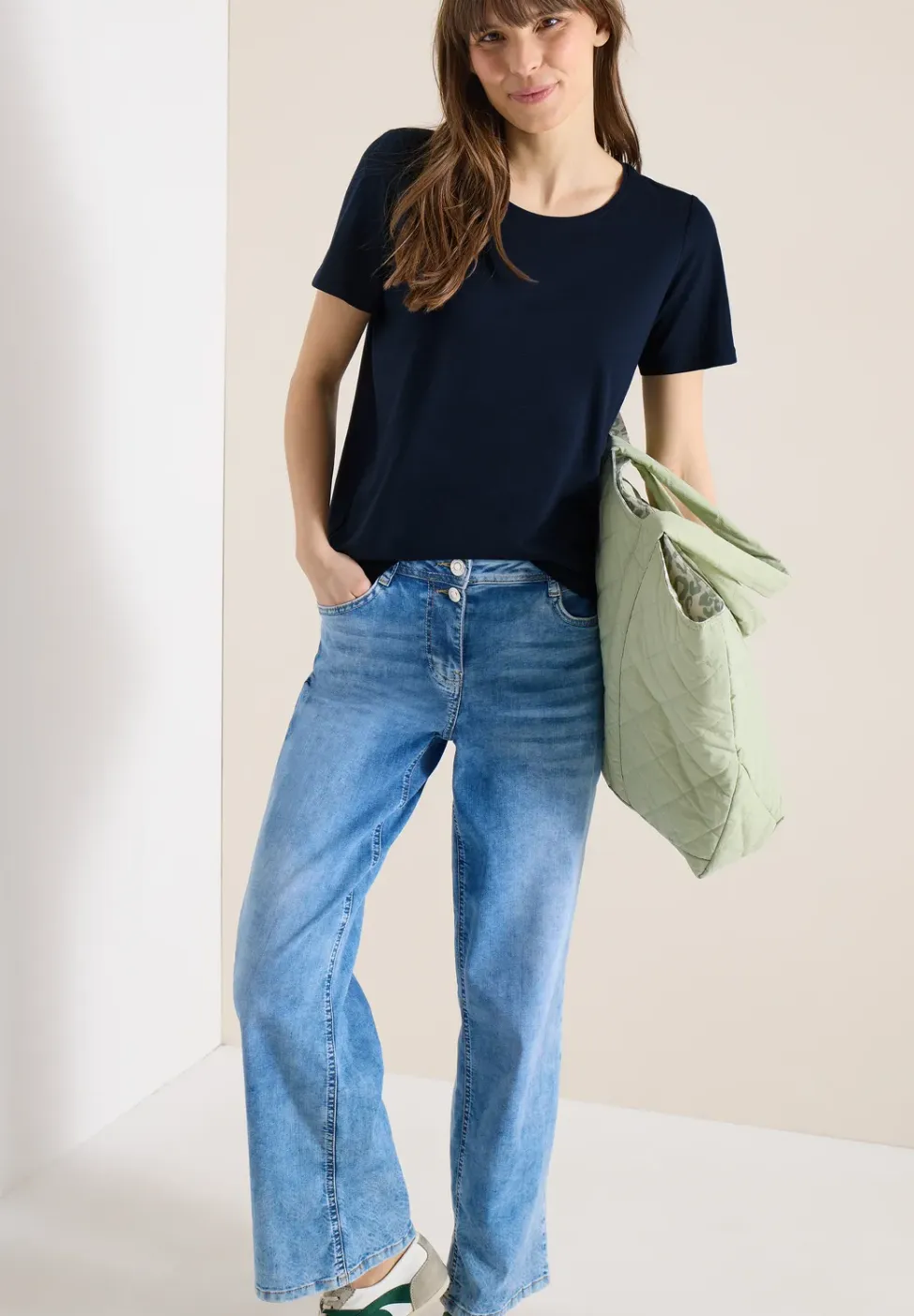 Basic Shirt met ronde hals in een 2-pack