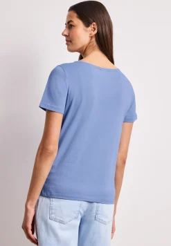 Basic Shirt met ronde hals en print