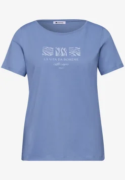 Basic Shirt met ronde hals en print