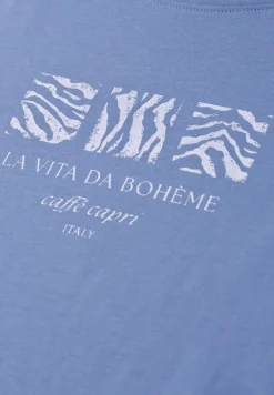Basic Shirt met ronde hals en print