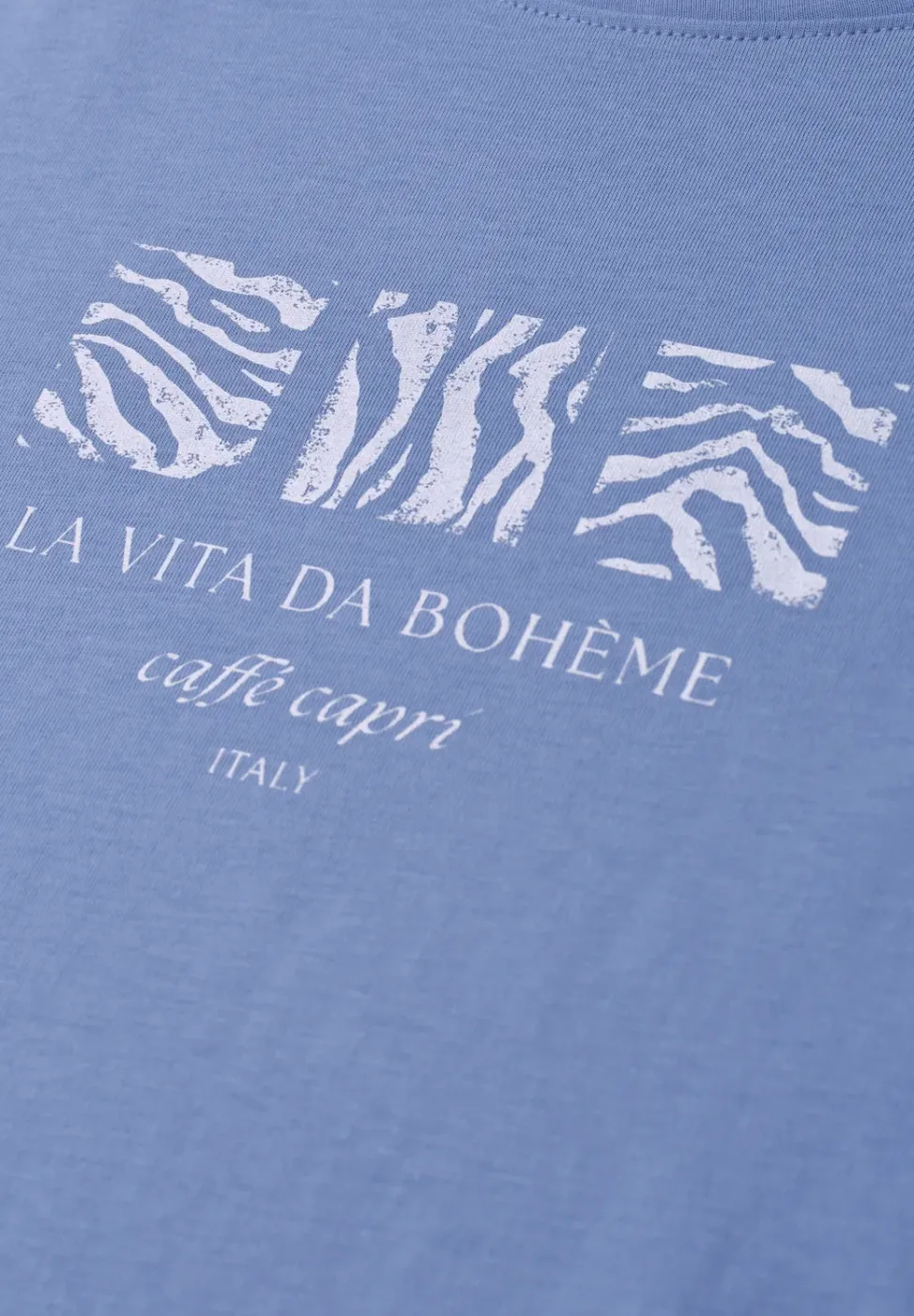 Basic Shirt met ronde hals en print