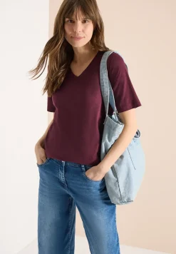 Basic Shirt met V-hals