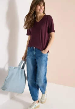 Basic Shirt met V-hals