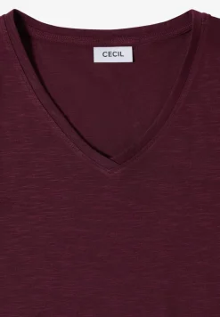 Basic Shirt met V-hals
