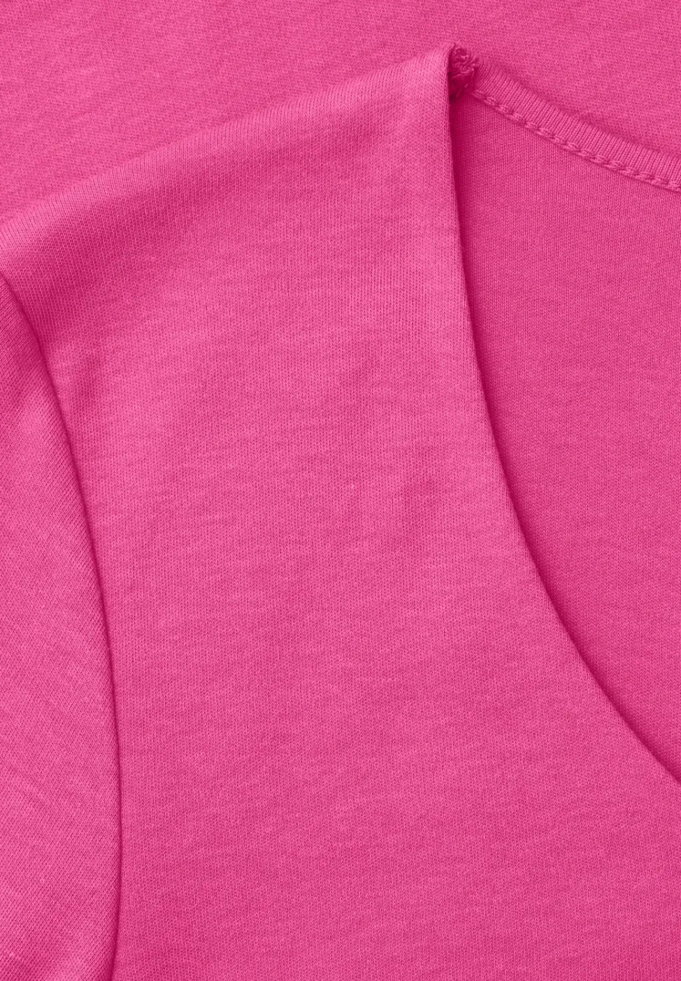 Basic Shirt met V-hals in effen kleur