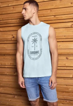 Basic tanktop met print