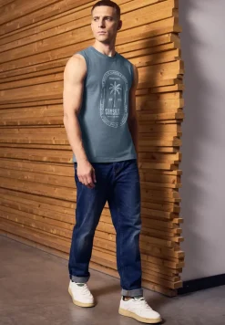 Basic tanktop met print