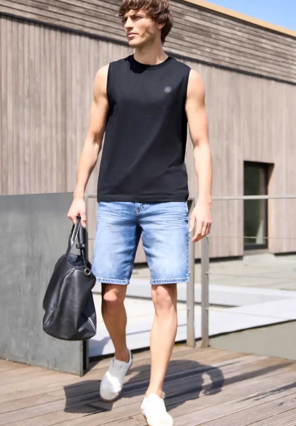 Basic tanktop met ronde hals