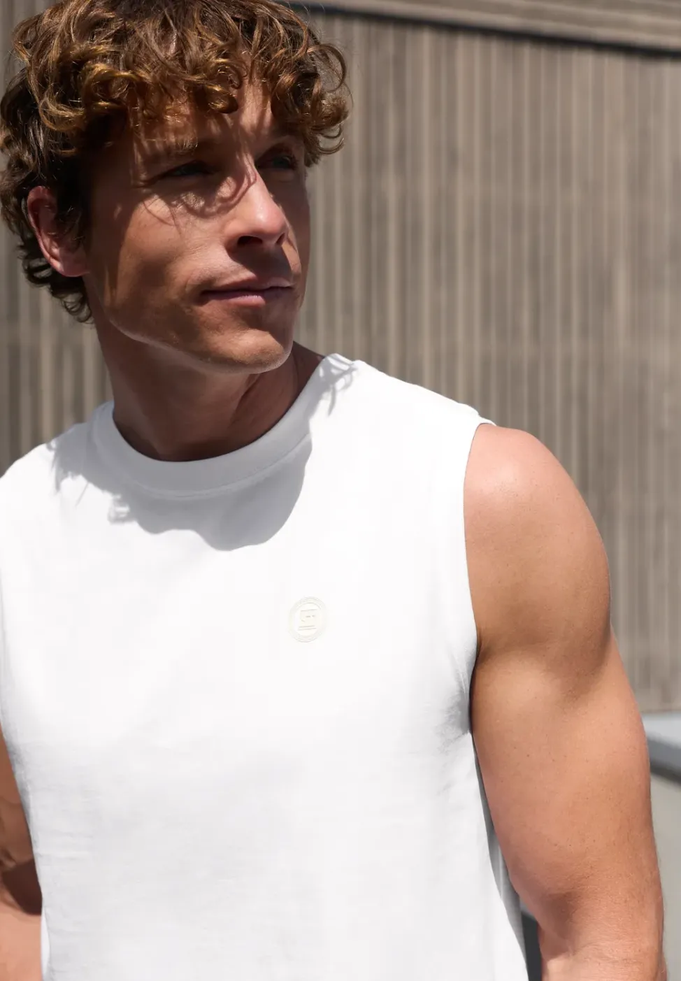 Basic tanktop met ronde hals