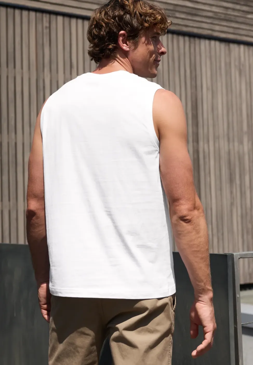 Basic tanktop met ronde hals