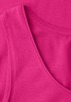 Basic top met ronde hals in jersey