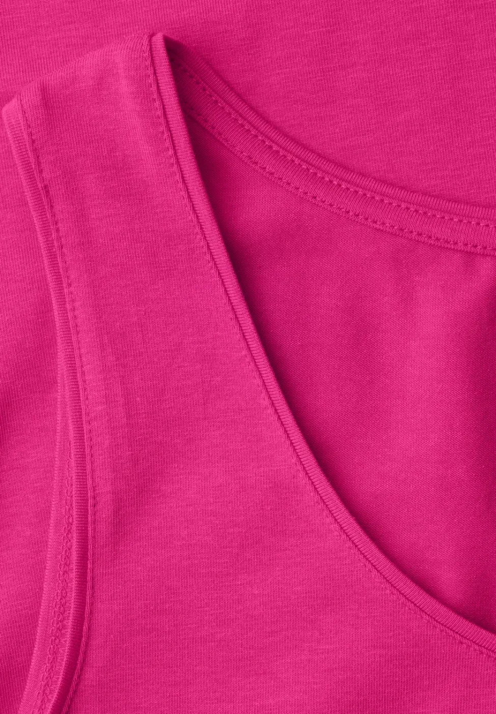Basic top met ronde hals in jersey