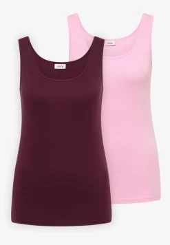 Basic top met ronde hals in een 2-pack