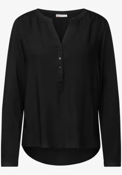 Basic blouse in effen kleur