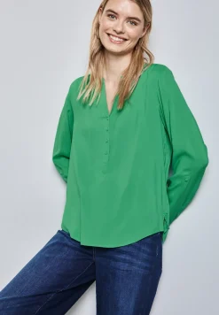 Basic blouse in effen kleur