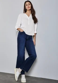 Basic blouse in effen kleur