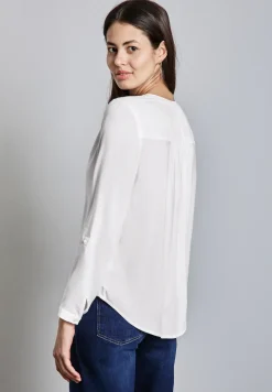 Basic blouse in effen kleur