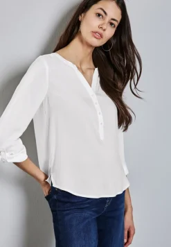 Basic blouse in effen kleur