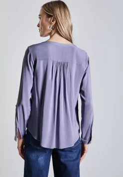 Basic blouse in effen kleur