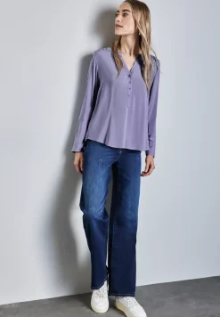 Basic blouse in effen kleur