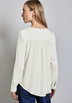 Basic blouse in effen kleur