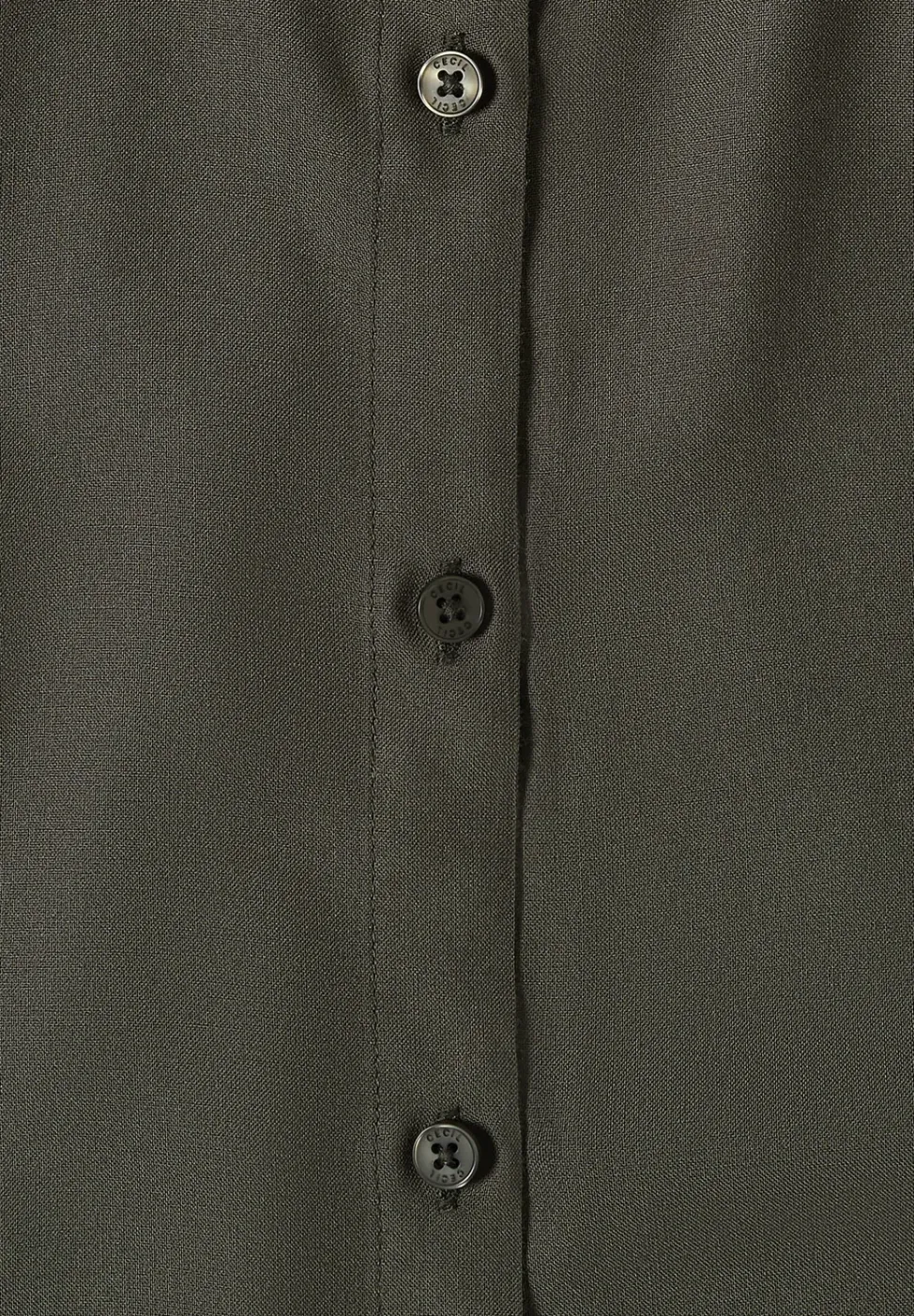 Basic blouse met overhemdkraag in effen kleur