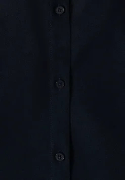 Basic blouse met overhemdkraag in effen kleur