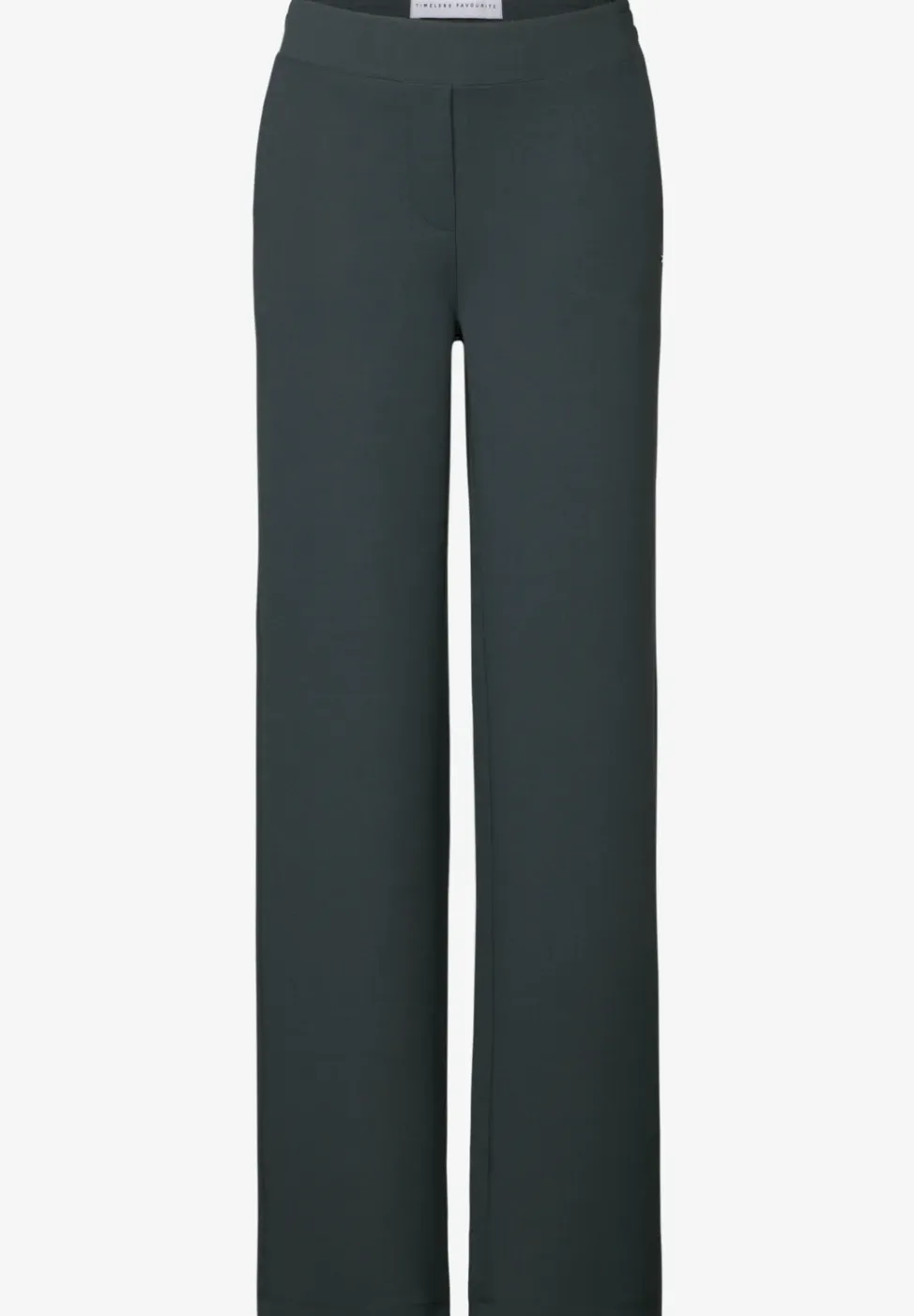 Basic broek met wijde pijpen