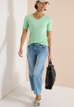 Basic katoenen shirt