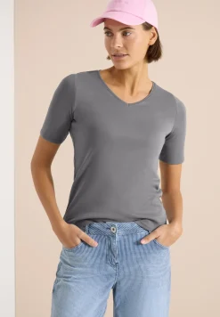 Basic katoenen shirt