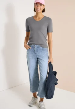 Basic katoenen shirt