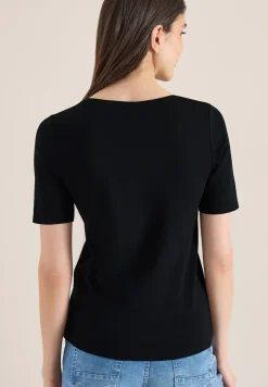 Basic katoenen shirt