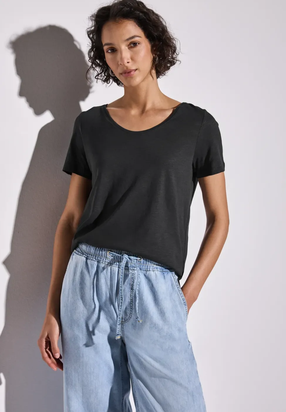 Basic Shirt in effen kleur