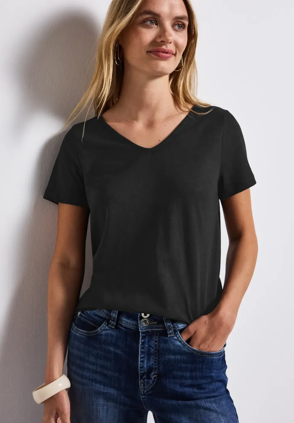 Basic Shirt in effen kleur