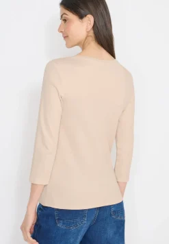 Basic shirt in effen kleur