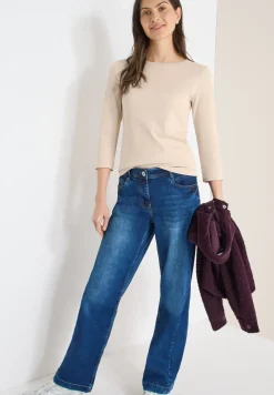 Basic shirt in effen kleur