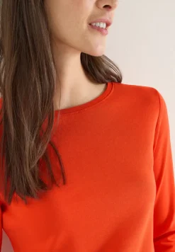Basic shirt in effen kleur