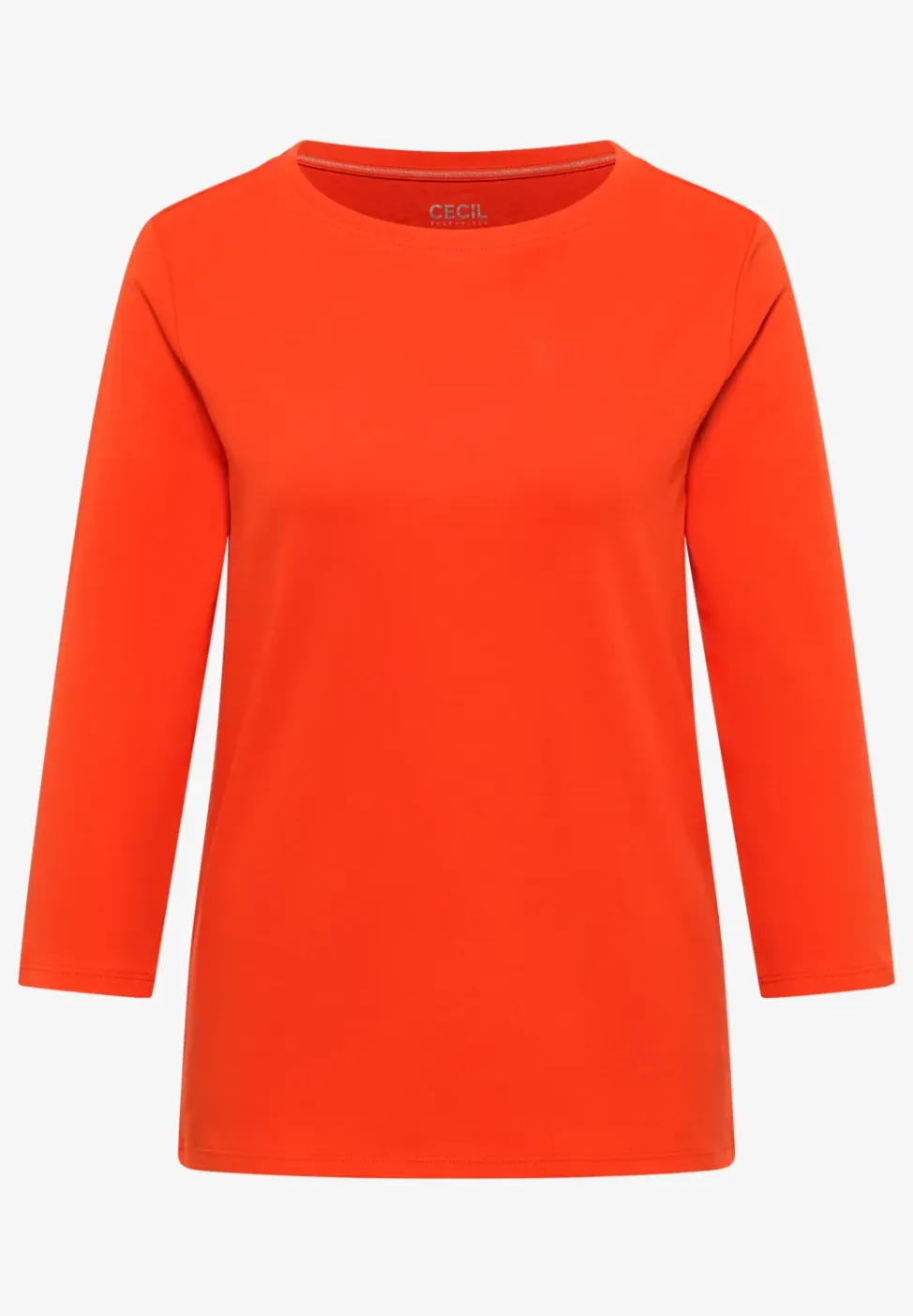 Basic shirt in effen kleur