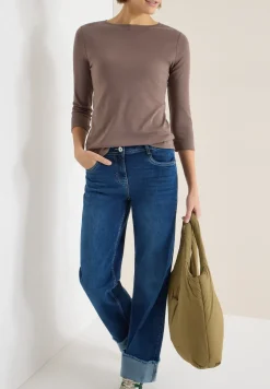 Basic shirt in effen kleur
