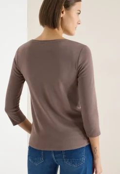 Basic shirt in effen kleur