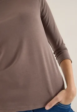 Basic shirt in effen kleur