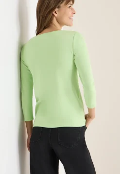 Basic shirt in effen kleur
